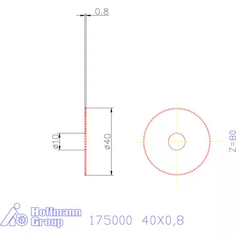 Re-Bo Fém-körfűrésztárcsa finom 40X0,8 mm