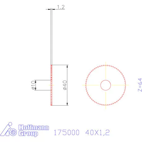 Re-Bo Fém-körfűrésztárcsa finom 40X1,2 mm