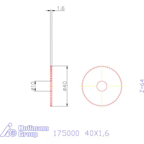 Re-Bo Fém-körfűrésztárcsa finom 40X1,6 mm