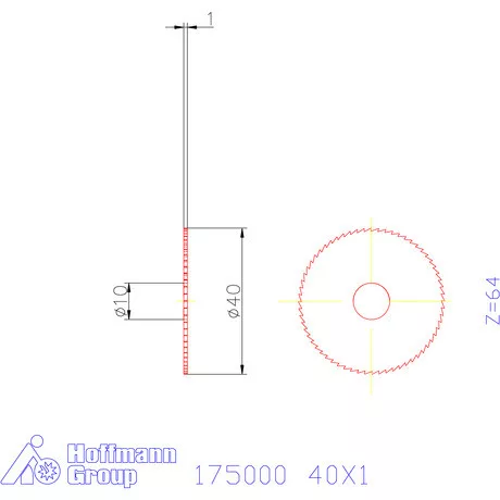 Re-Bo Fém-körfűrésztárcsa finom 40X1 mm