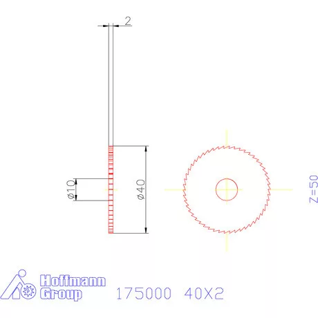 Re-Bo Fém-körfűrésztárcsa finom 40X2 mm