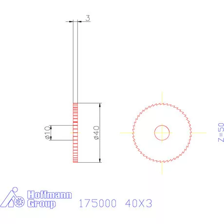 Re-Bo Fém-körfűrésztárcsa finom 40X3 mm