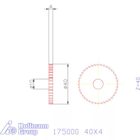 Re-Bo Fém-körfűrésztárcsa finom 40X4 mm