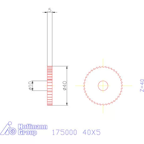 Re-Bo Fém-körfűrésztárcsa finom 40X5 mm