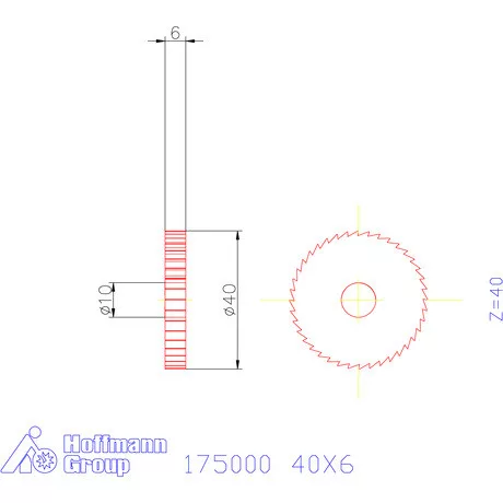 Re-Bo Fém-körfűrésztárcsa finom 40X6 mm