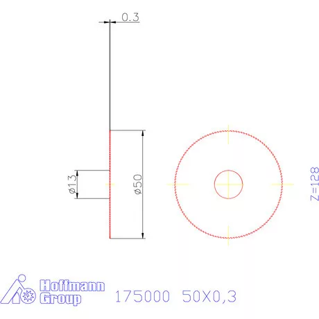 Re-Bo Fém-körfűrésztárcsa finom 50X0,3 mm