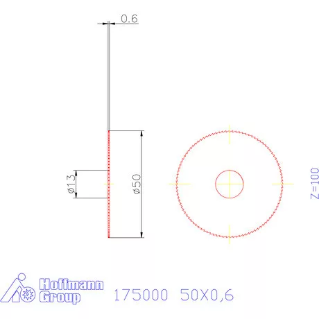 Re-Bo Fém-körfűrésztárcsa finom 50X0,6 mm