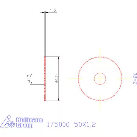 Re-Bo Fém-körfűrésztárcsa finom 50X1,2 mm