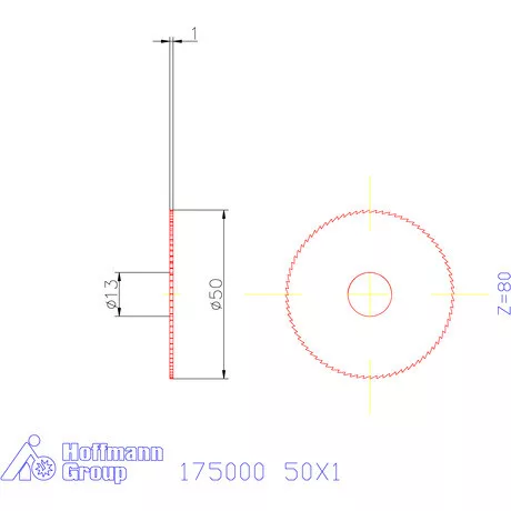 Re-Bo Fém-körfűrésztárcsa finom 50X1 mm