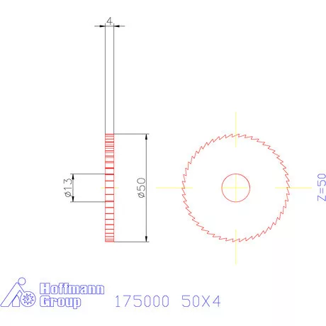 Re-Bo Fém-körfűrésztárcsa finom 50X4 mm
