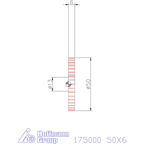 Re-Bo Fém-körfűrésztárcsa finom 50X6 mm