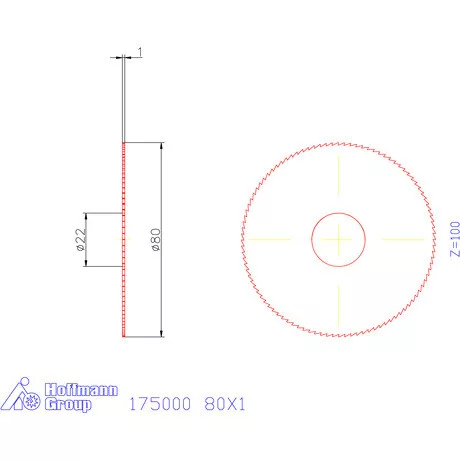 Re-Bo Fém-körfűrésztárcsa finom 80X1 mm