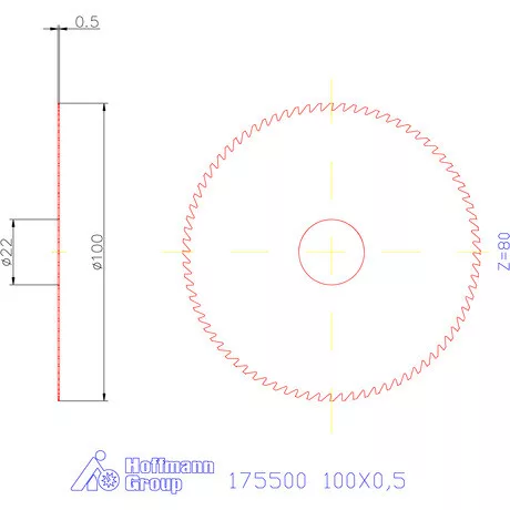 Re-Bo Fém-körfűrésztárcsa durva 100X0,5 mm