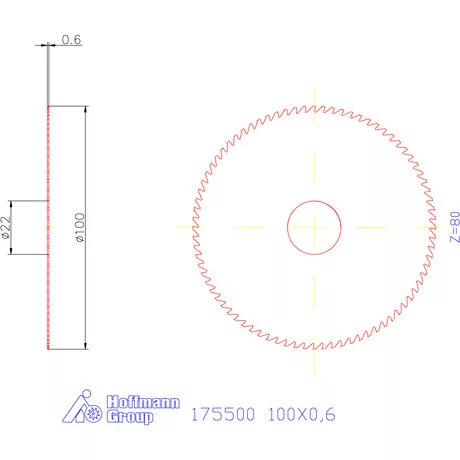 Re-Bo Fém-körfűrésztárcsa durva 100X0,6 mm