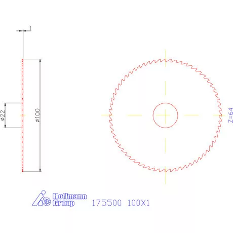 Re-Bo Fém-körfűrésztárcsa durva 100X1 mm