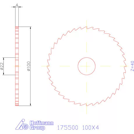 Re-Bo Fém-körfűrésztárcsa durva 100X4 mm