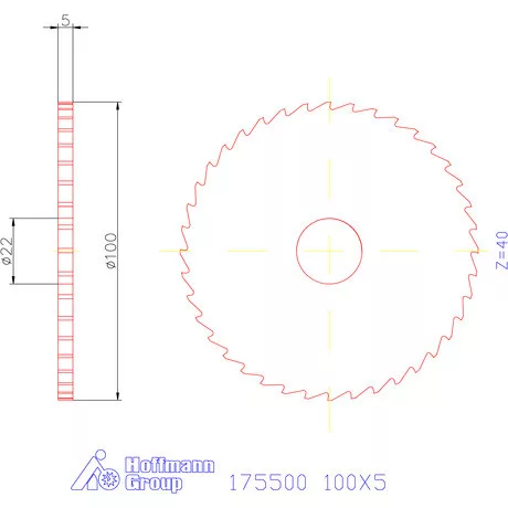 Re-Bo Fém-körfűrésztárcsa durva 100X5 mm