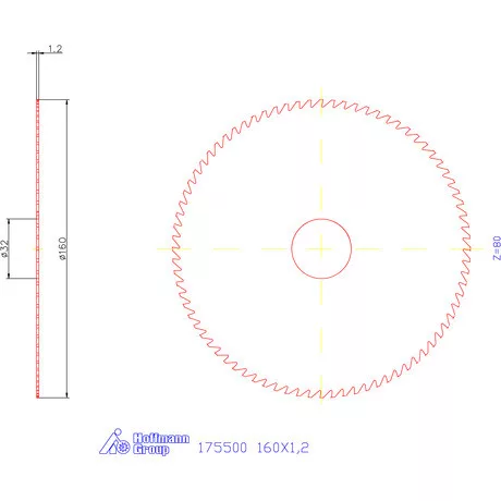 Re-Bo Fém-körfűrésztárcsa durva 160X1,2 mm