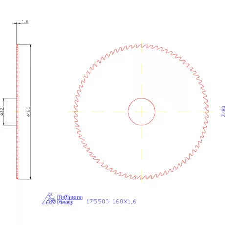 Re-Bo Fém-körfűrésztárcsa durva 160X1,6 mm
