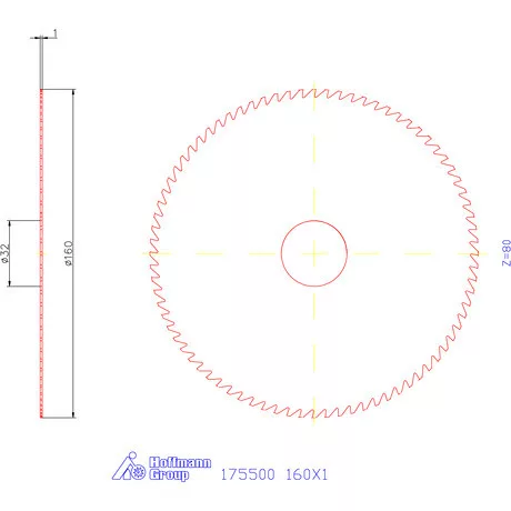 Re-Bo Fém-körfűrésztárcsa durva 160X1 mm