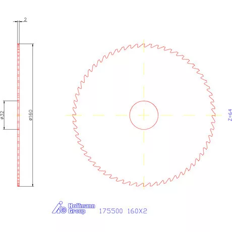 Re-Bo Fém-körfűrésztárcsa durva 160X2 mm