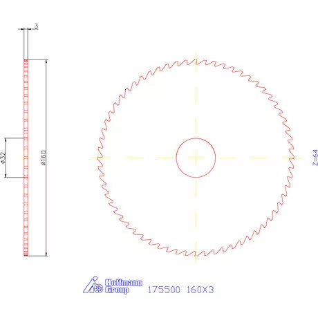 Re-Bo Fém-körfűrésztárcsa durva 160X3 mm