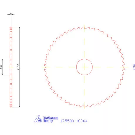 Re-Bo Fém-körfűrésztárcsa durva 160X4 mm