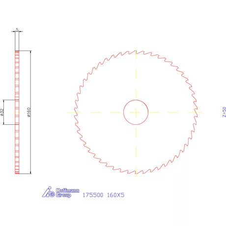 Re-Bo Fém-körfűrésztárcsa durva 160X5 mm