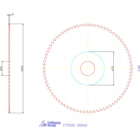 Re-Bo Fém-körfűrésztárcsa durva 200X2 mm