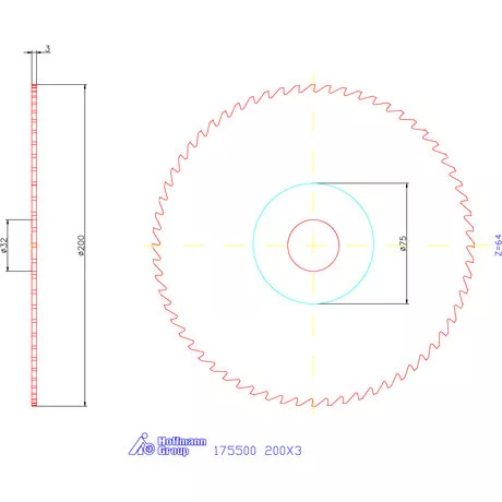 Re-Bo Fém-körfűrésztárcsa durva 200X3 mm