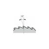 Fém-körfűrésztárcsa durva 200X4 mm