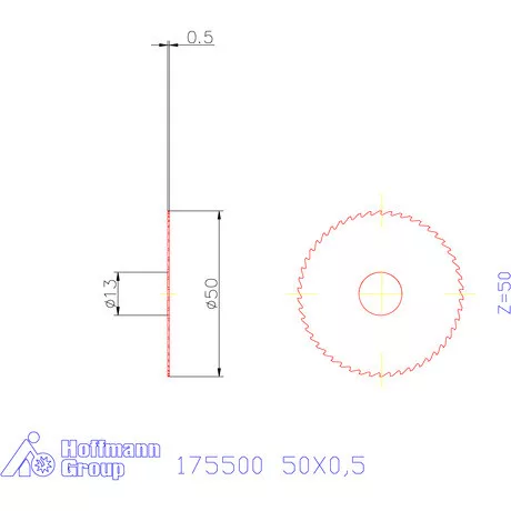 Re-Bo Fém-körfűrésztárcsa durva 50X0,5 mm