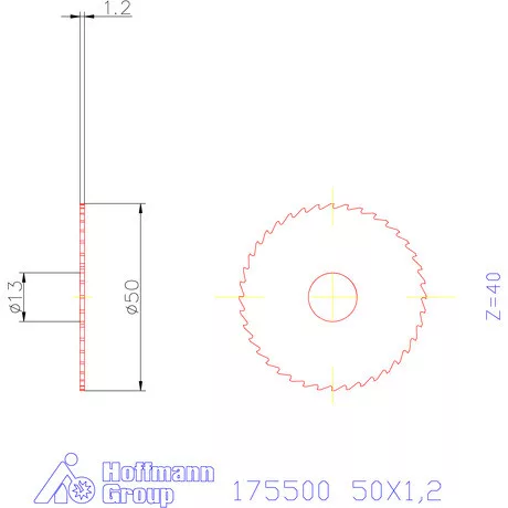 Re-Bo Fém-körfűrésztárcsa durva 50X1,2 mm