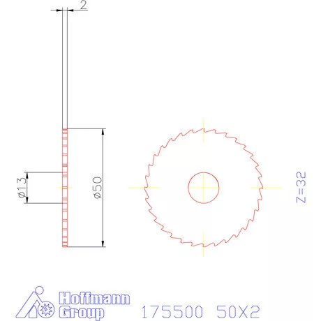 Re-Bo Fém-körfűrésztárcsa durva 50X2 mm