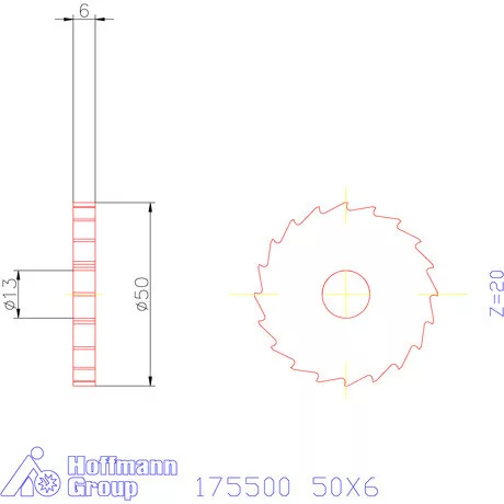 Re-Bo Fém-körfűrésztárcsa durva 50X6 mm
