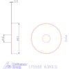 Re-Bo Fém-körfűrésztárcsa durva 63X0,5 mm