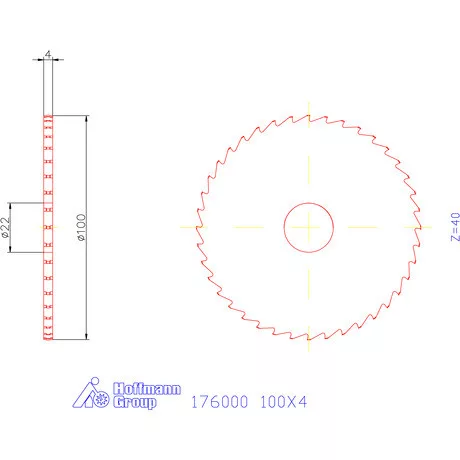 Re-Bo Fém körfűrésztárcsa durva HZ 100X4 mm