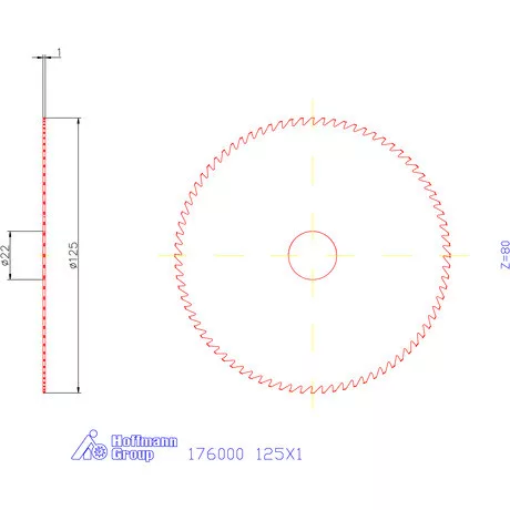Re-Bo Fém körfűrésztárcsa durva HZ 125X1 mm