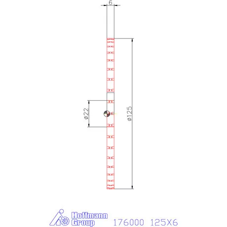 Re-Bo Fém körfűrésztárcsa durva HZ 125X6 mm