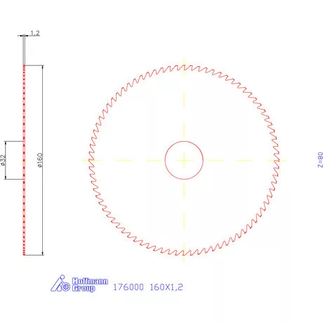 Re-Bo Fém körfűrésztárcsa durva HZ 160X1,2 mm