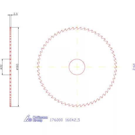 Re-Bo Fém körfűrésztárcsa durva HZ 160X2,5 mm