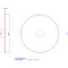 Fém körfűrésztárcsa durva HZ 160X3 mm