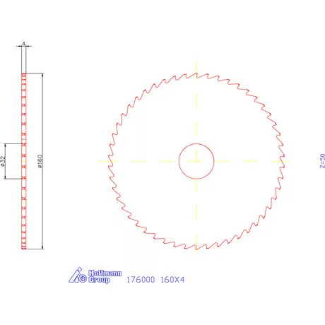 Re-Bo Fém körfűrésztárcsa durva HZ 160X4 mm