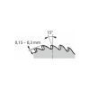 Fém körfűrésztárcsa durva HZ 200X3 mm