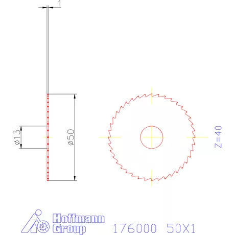 Re-Bo Fém körfűrésztárcsa durva HZ 50X1 mm