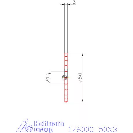 Re-Bo Fém körfűrésztárcsa durva HZ 50X3 mm
