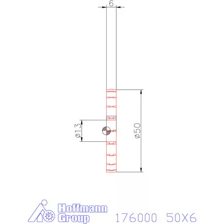 Re-Bo Fém körfűrésztárcsa durva HZ 50X6 mm