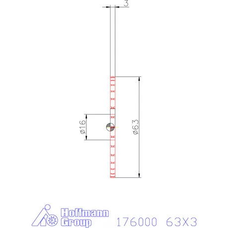 Re-Bo Fém körfűrésztárcsa durva HZ 63X3 mm