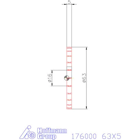 Re-Bo Fém körfűrésztárcsa durva HZ 63X5 mm