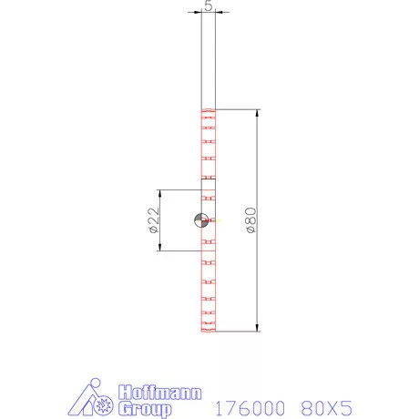 Re-Bo Fém körfűrésztárcsa durva HZ 80X5 mm